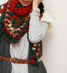 foulard crochet