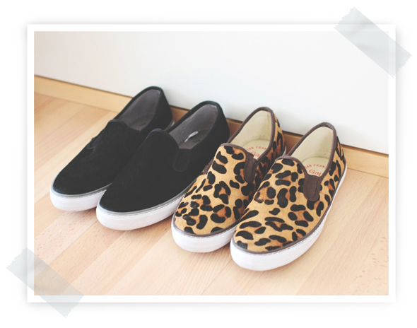 leopard slip on sneakers gap