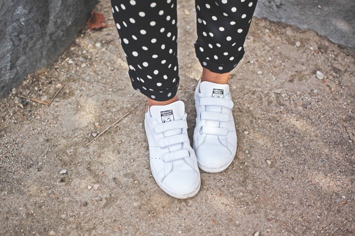 stan smith scratch a pois